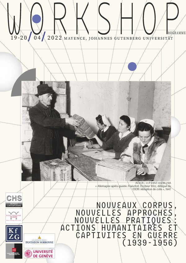 Plakat: Workshop 19.–20. April 2022 Johannes Gutenberg-Universität Mainz