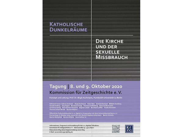 Tagung »Katholische Dunkelräume. Die Kirche und der sexuelle Missbrauch« - Plakat Tagung »Katholische Dunkelräume. Die Kirche und der sexuelle Missbrauch« - Plakat